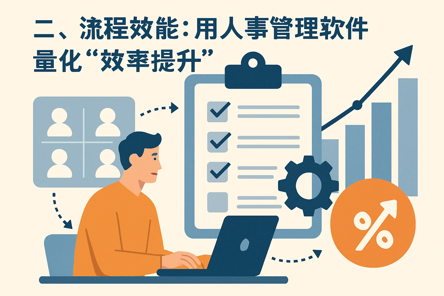 二、流程效能：用人事管理软件量化“效率提升”