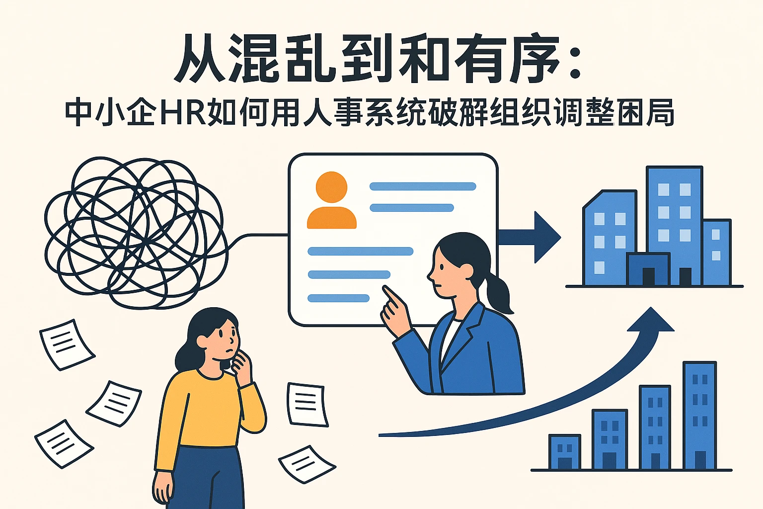 从混乱到有序：中小企HR如何用人事系统破解组织调整困局