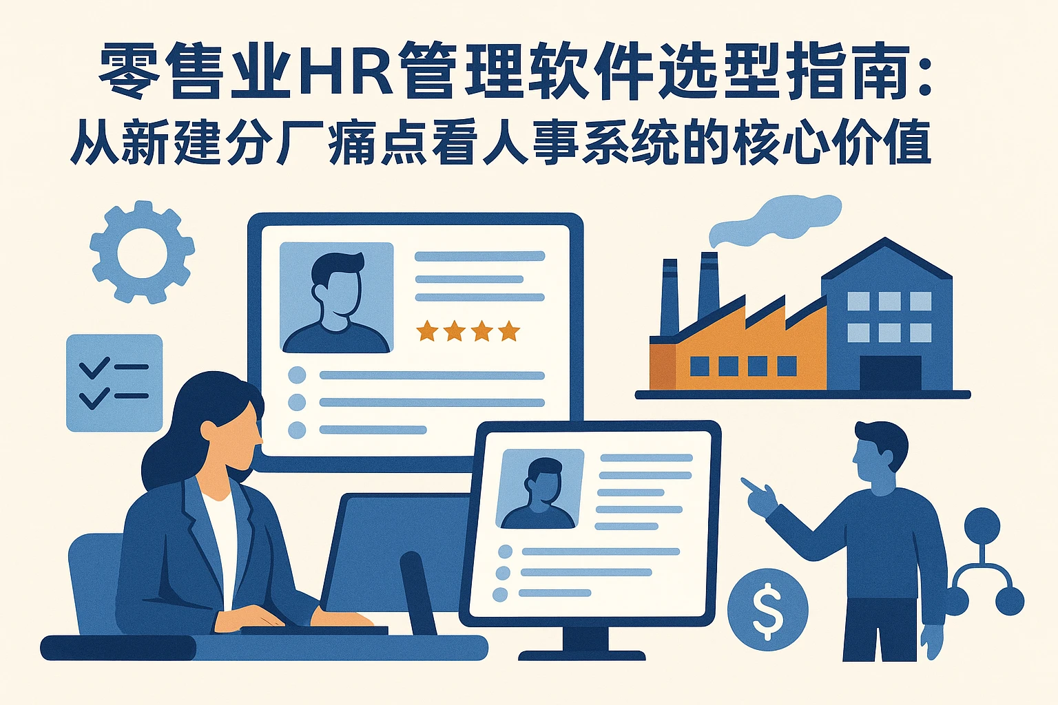 零售业HR管理软件选型指南：从新建分厂痛点看人事系统的核心价值