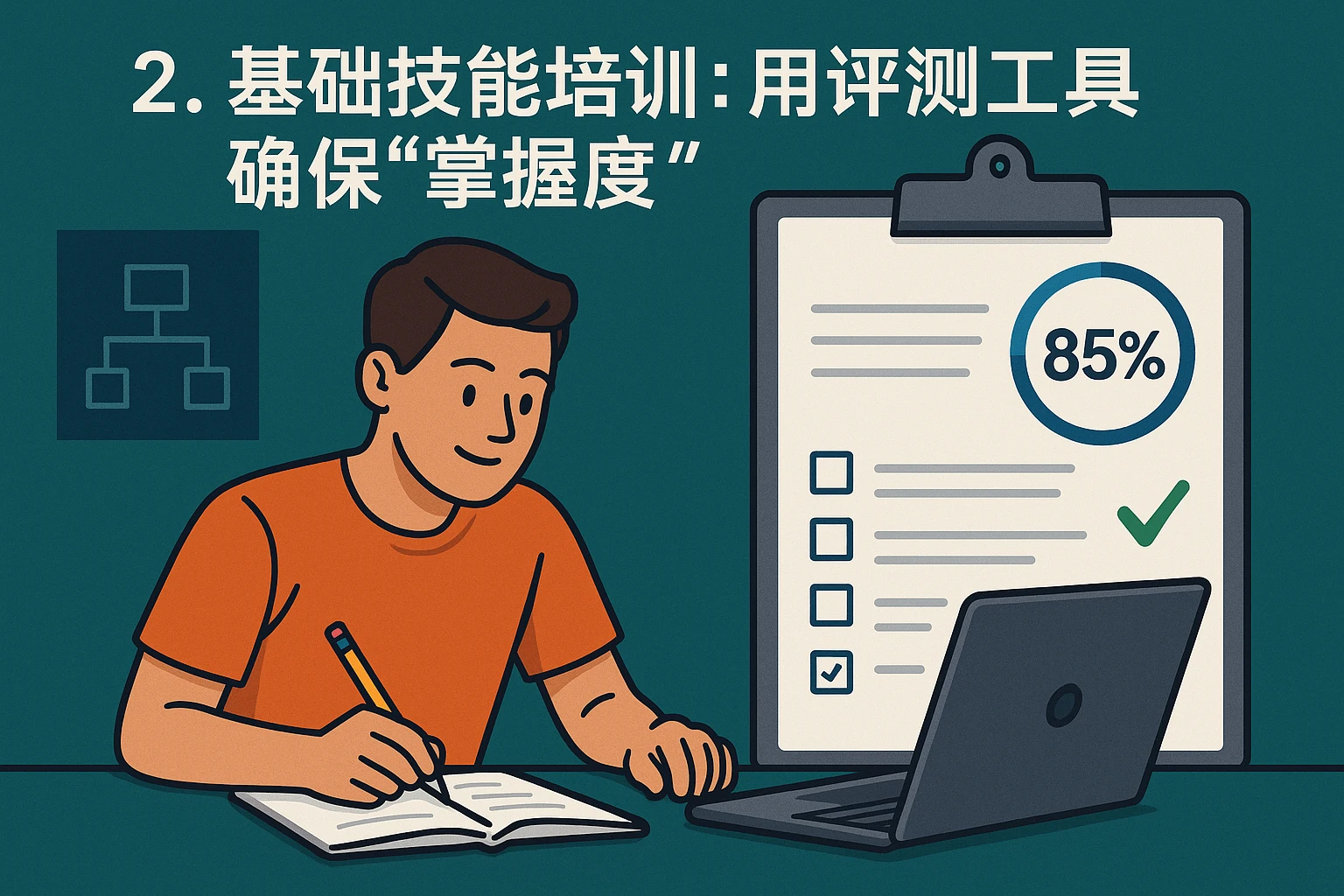 2. 基础技能培训：用评测工具确保“掌握度”