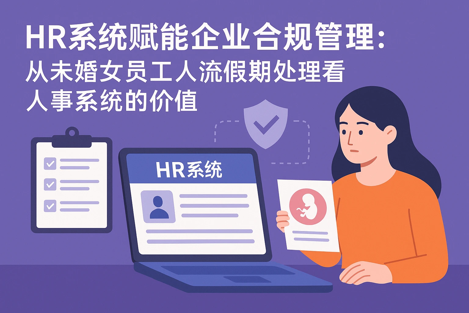 HR系统赋能企业合规管理：从未婚女员工人流假期处理看人事系统的价值