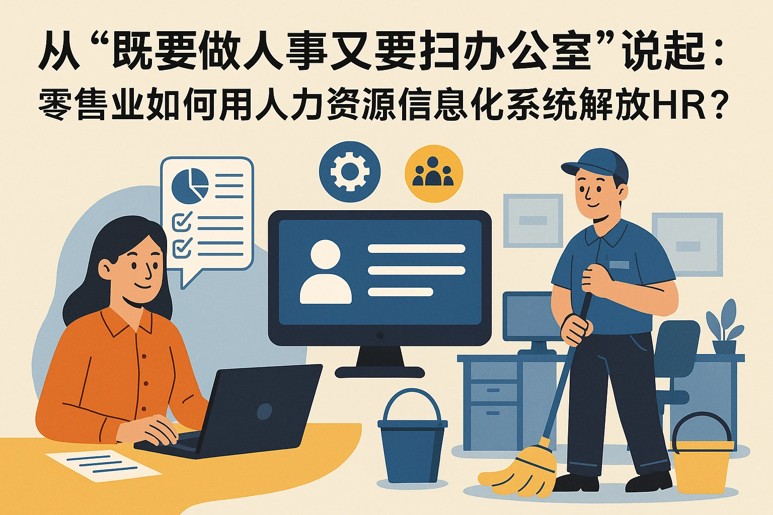 从“既要做人事又要扫办公室”说起：零售业如何用人力资源信息化系统解放HR？