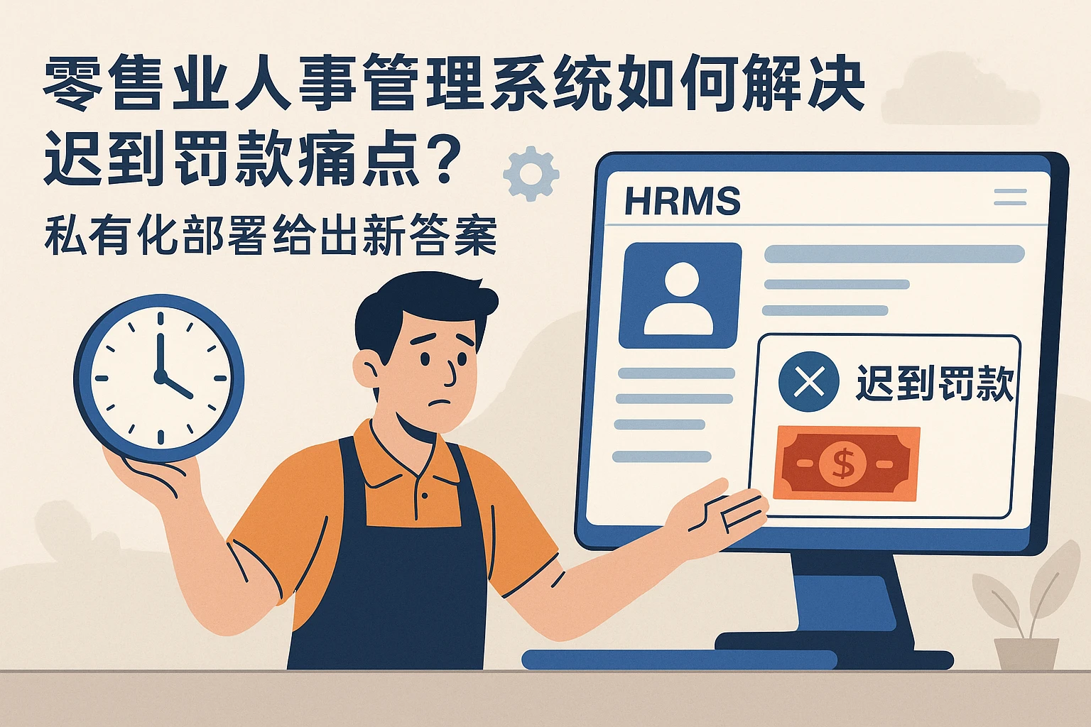 零售业人事管理系统如何解决迟到罚款痛点？私有化部署给出新答案