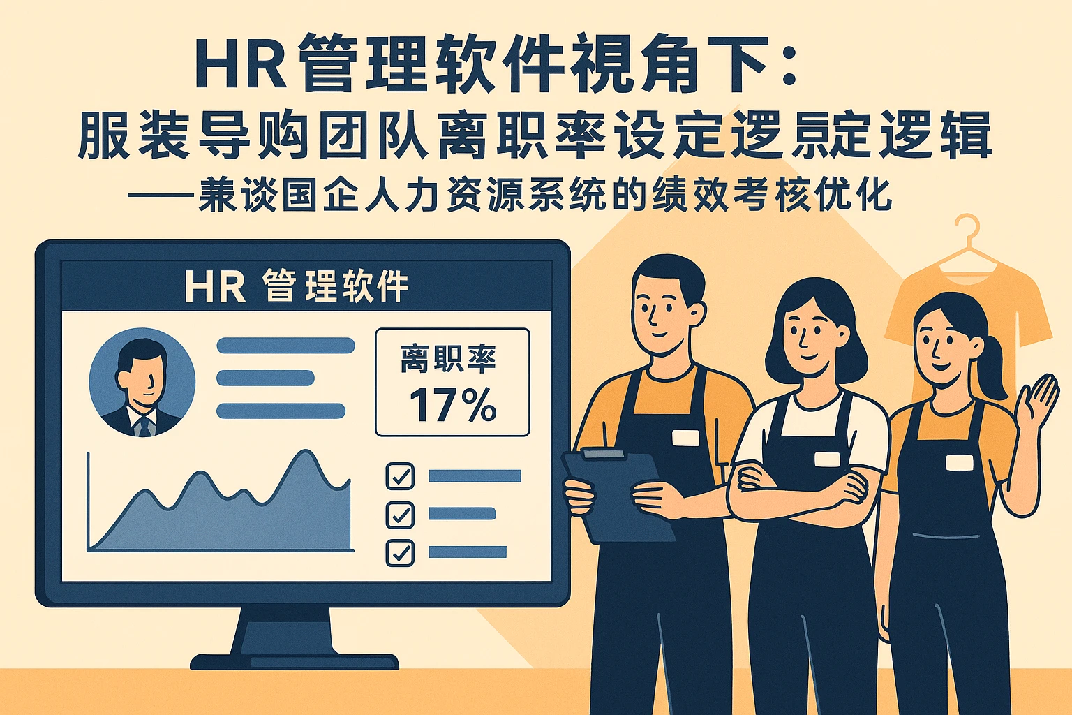 HR管理软件视角下：服装导购团队离职率设定逻辑——兼谈国企人力资源系统的绩效考核优化