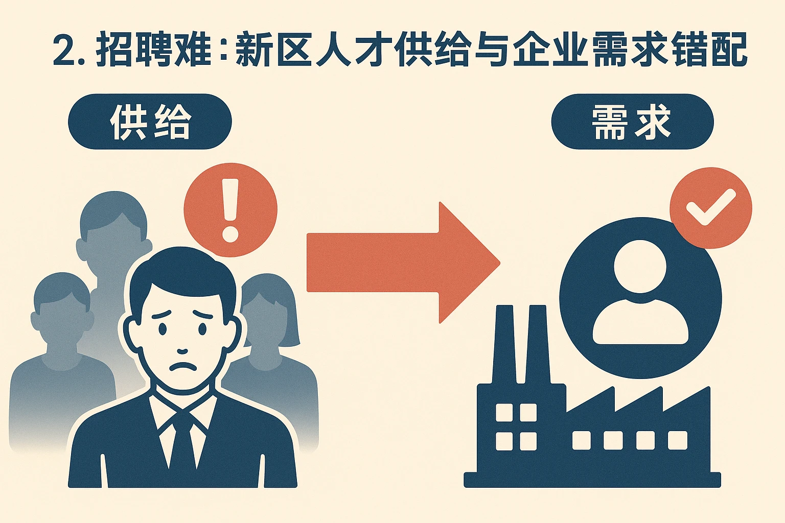 2. 招聘难：新区域人才供给与企业需求的错配