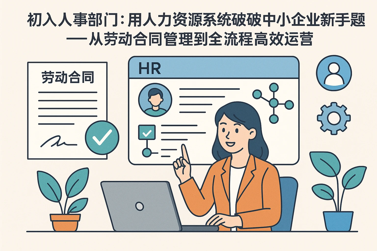初入人事部门：用人力资源系统破解中小企业新手难题——从劳动合同管理到全流程高效运营