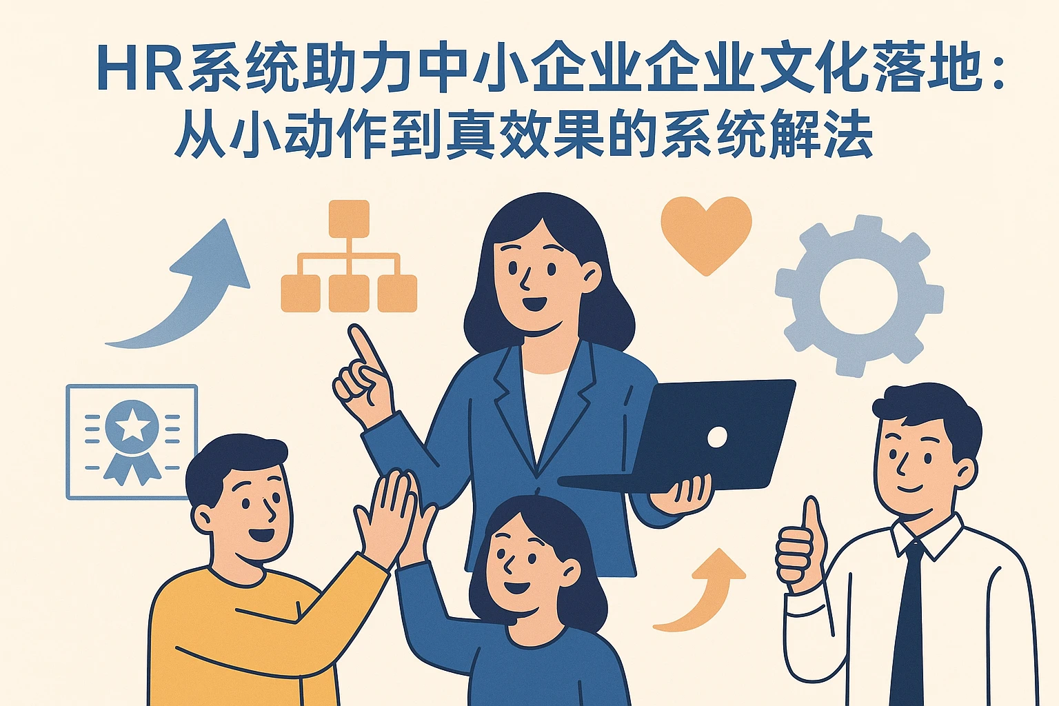 HR系统助力中小企业企业文化落地：从小动作到真效果的系统解法