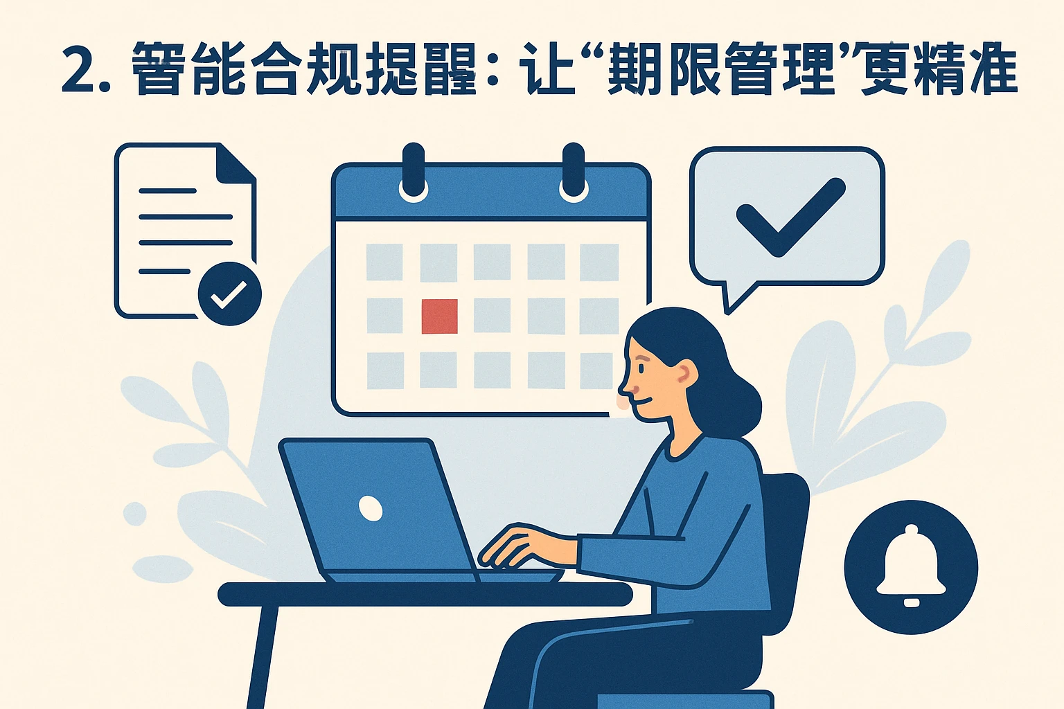 2. 智能合规提醒：让“期限管理”更精准