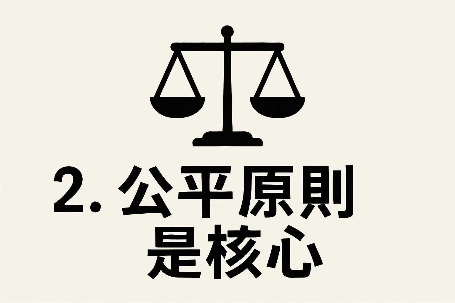 2. 公平原则是核心