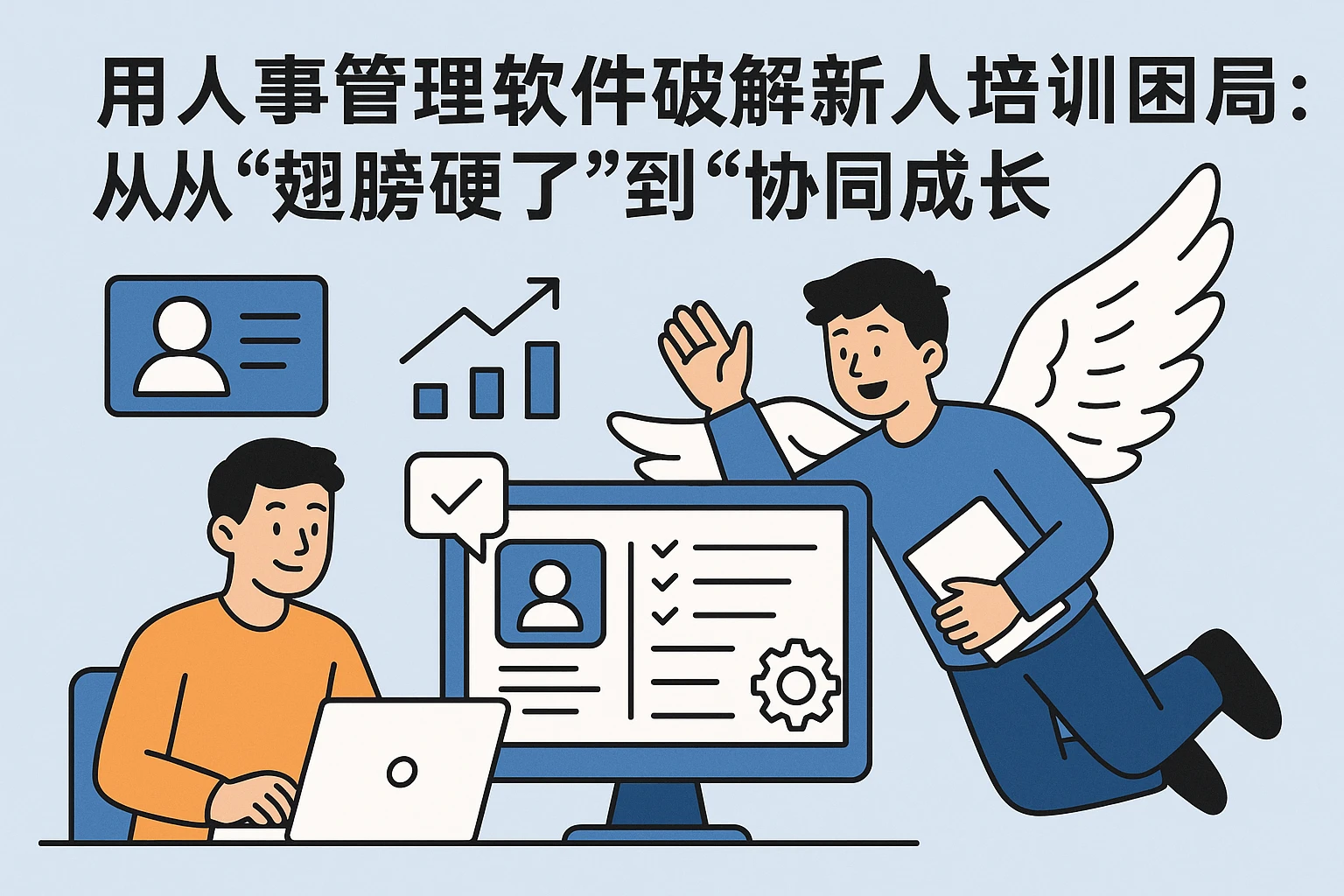 用人事管理软件破解新人培训困局：从“翅膀硬了”到“协同成长”