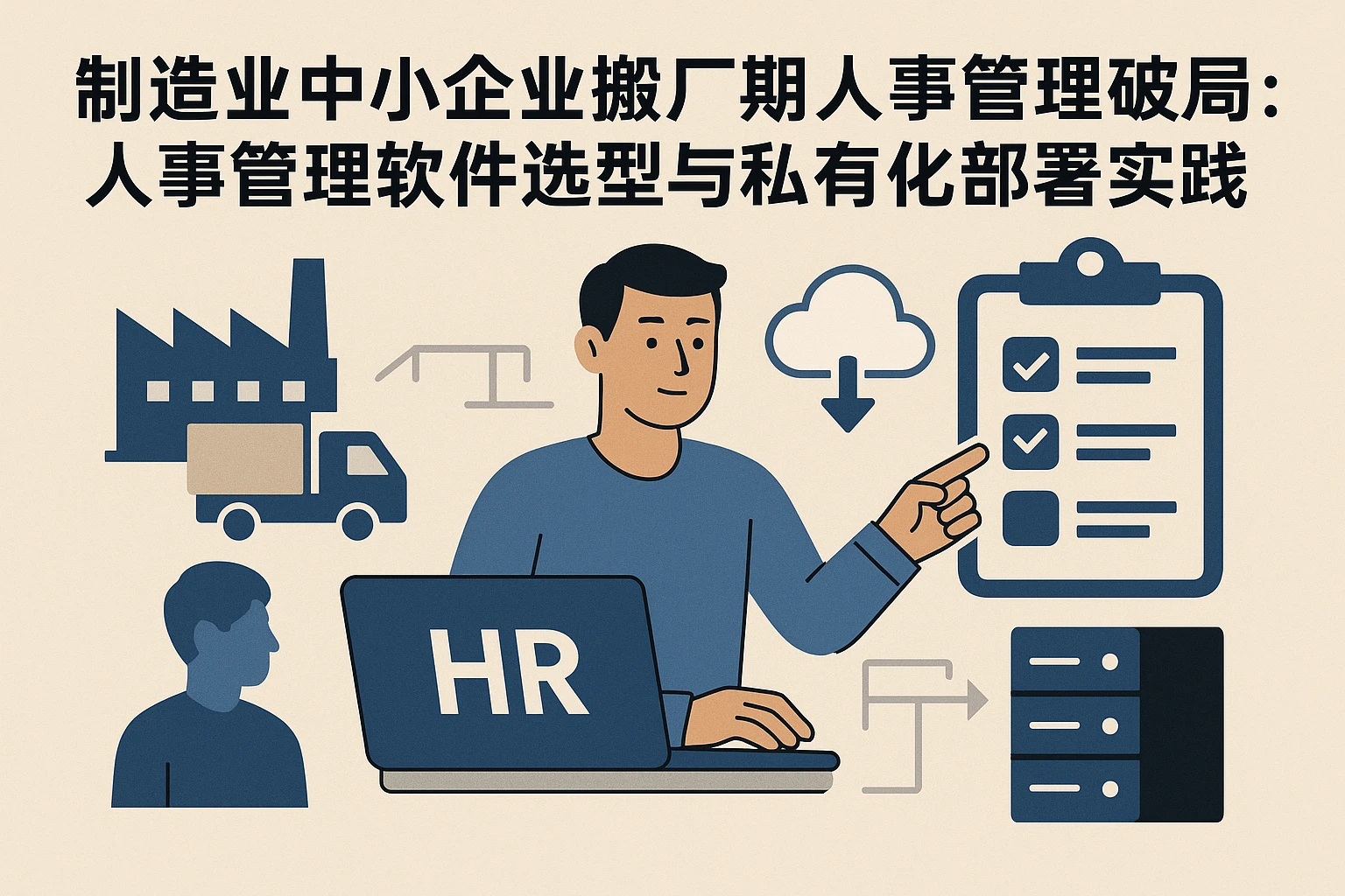 制造业中小企业搬厂期人事管理破局：人事管理软件选型与私有化部署实践
