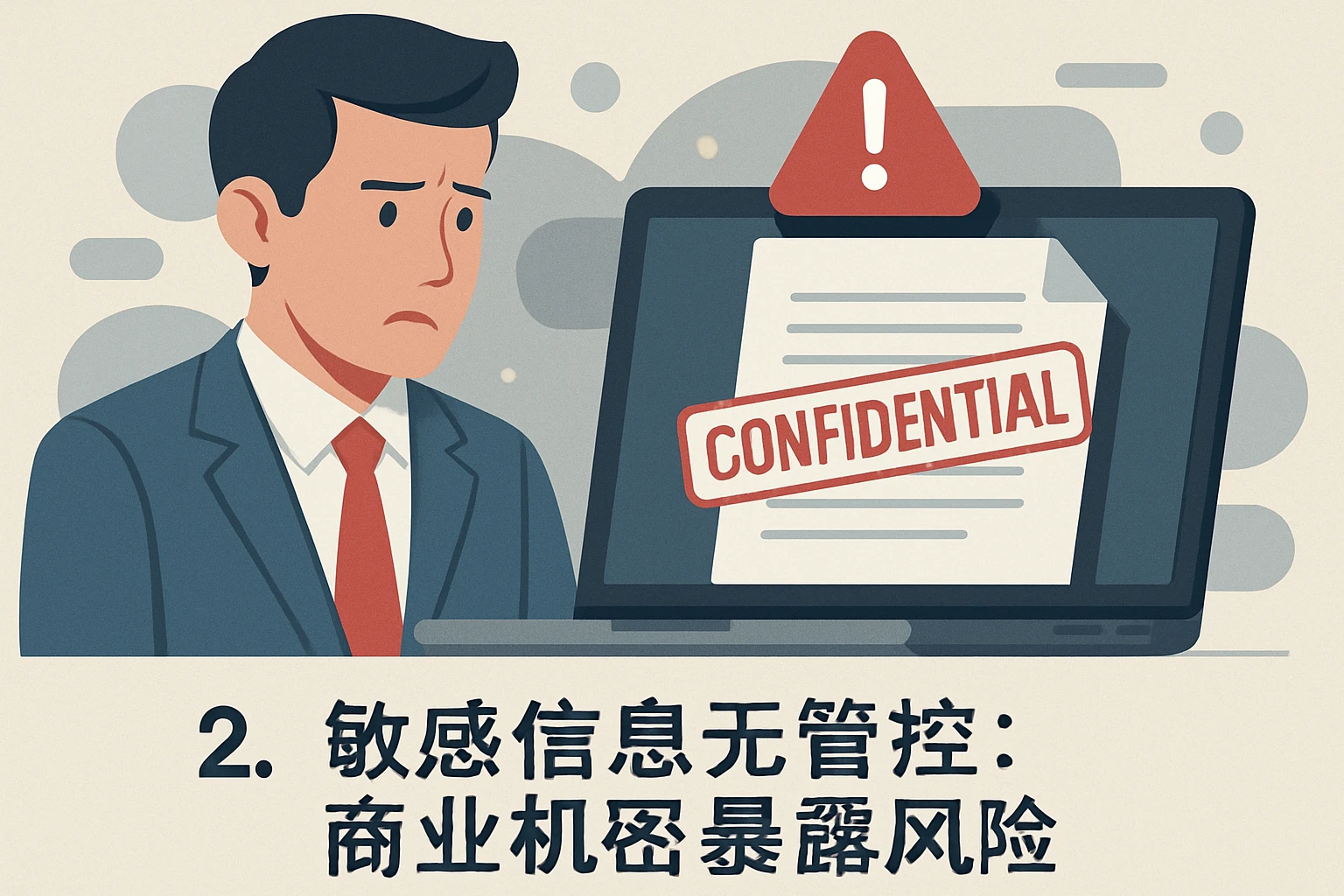 2. 敏感信息无管控：商业机密暴露风险