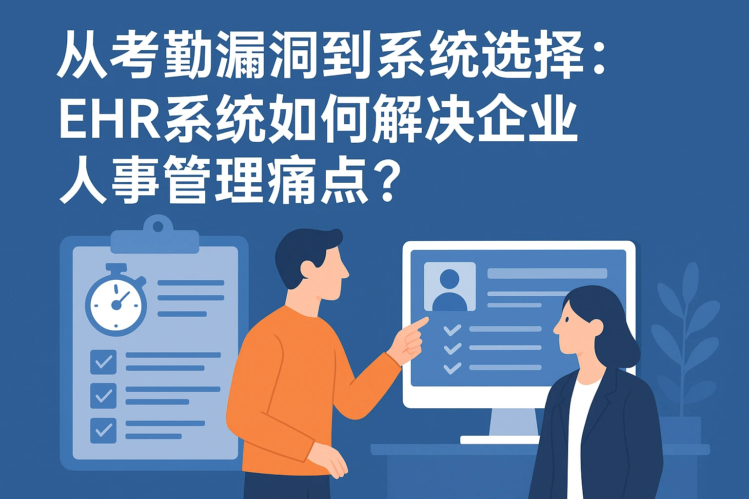 从考勤漏洞到系统选择：EHR系统如何解决企业人事管理痛点？