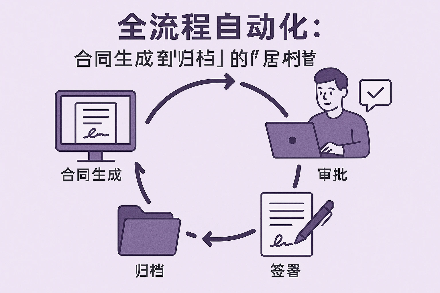 2. 全流程自动化：从“合同生成”到“归档”的闭环管理