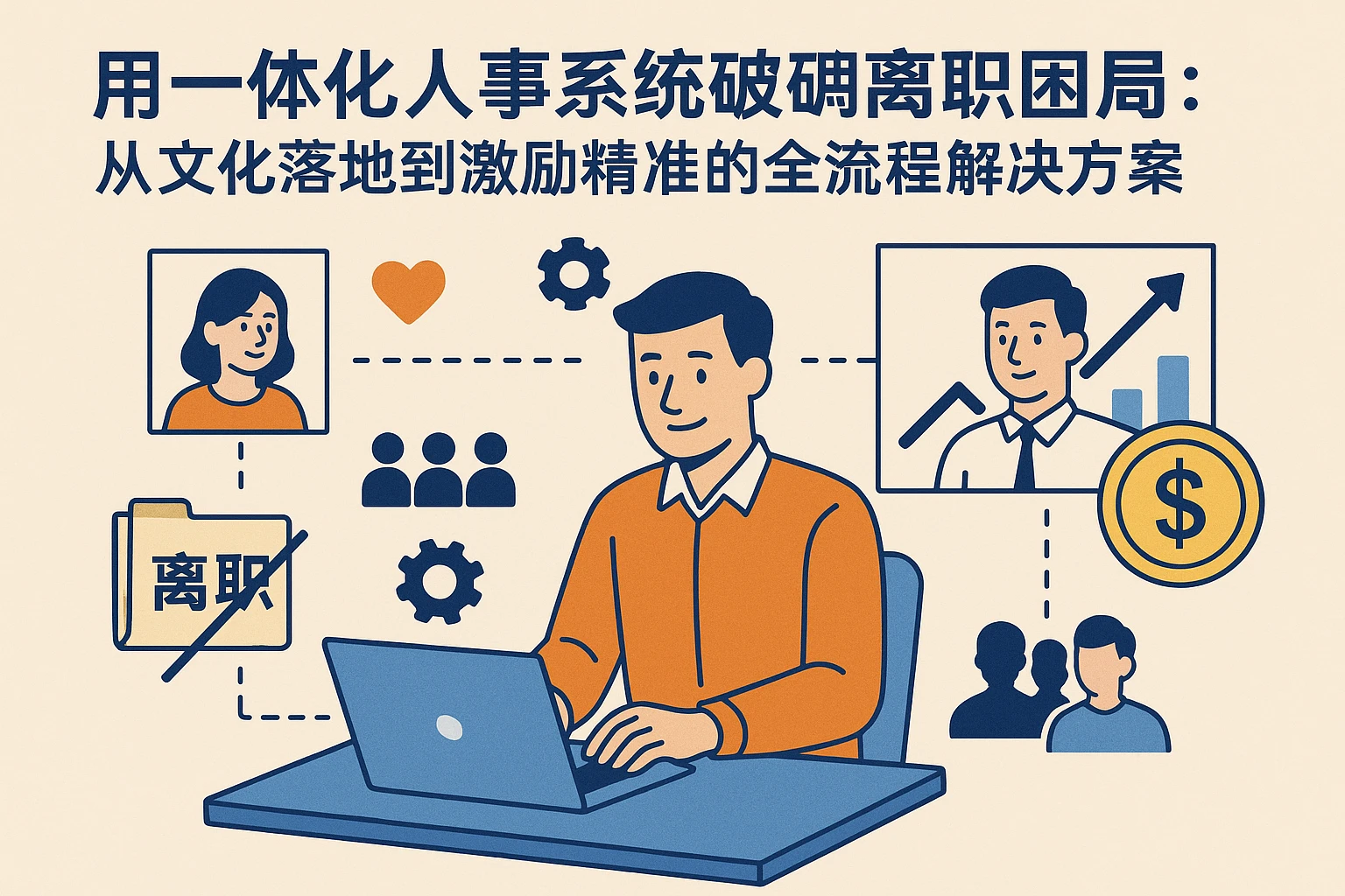 用一体化人事系统破解离职困局：从文化落地到激励精准的全流程解决方案