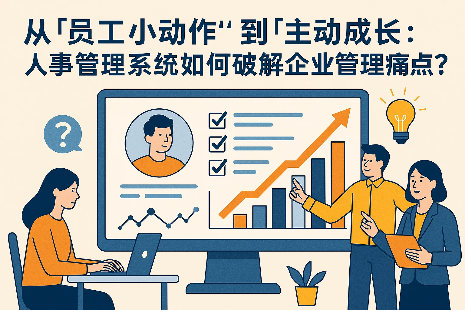 从“员工小动作”到“主动成长”：人事管理系统如何破解企业管理痛点？