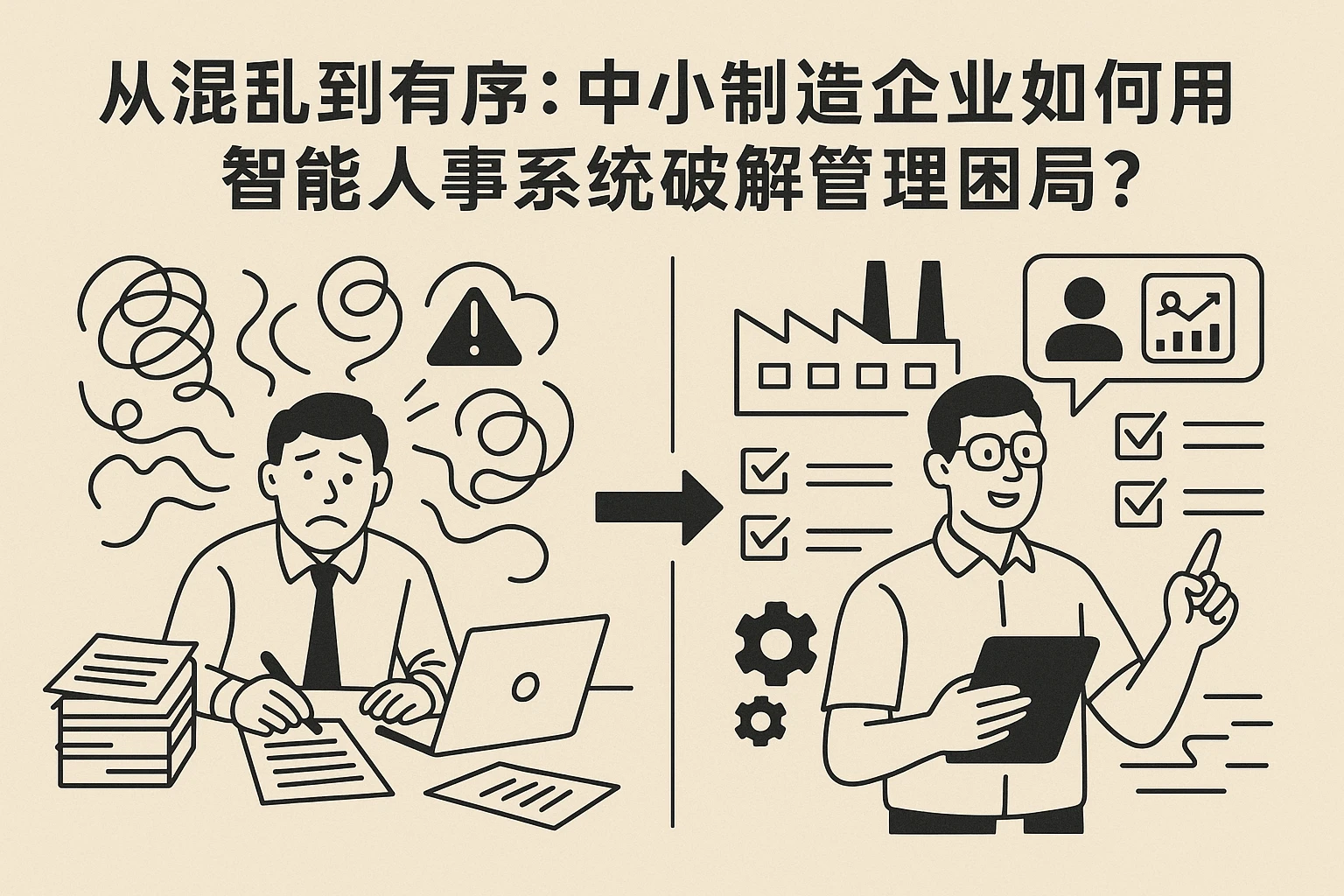 从混乱到有序：中小制造企业如何用智能人事系统破解管理困局？