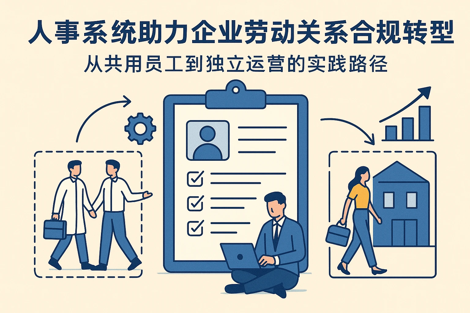 人事系统助力企业劳动关系合规转型：从共用员工到独立运营的实践路径