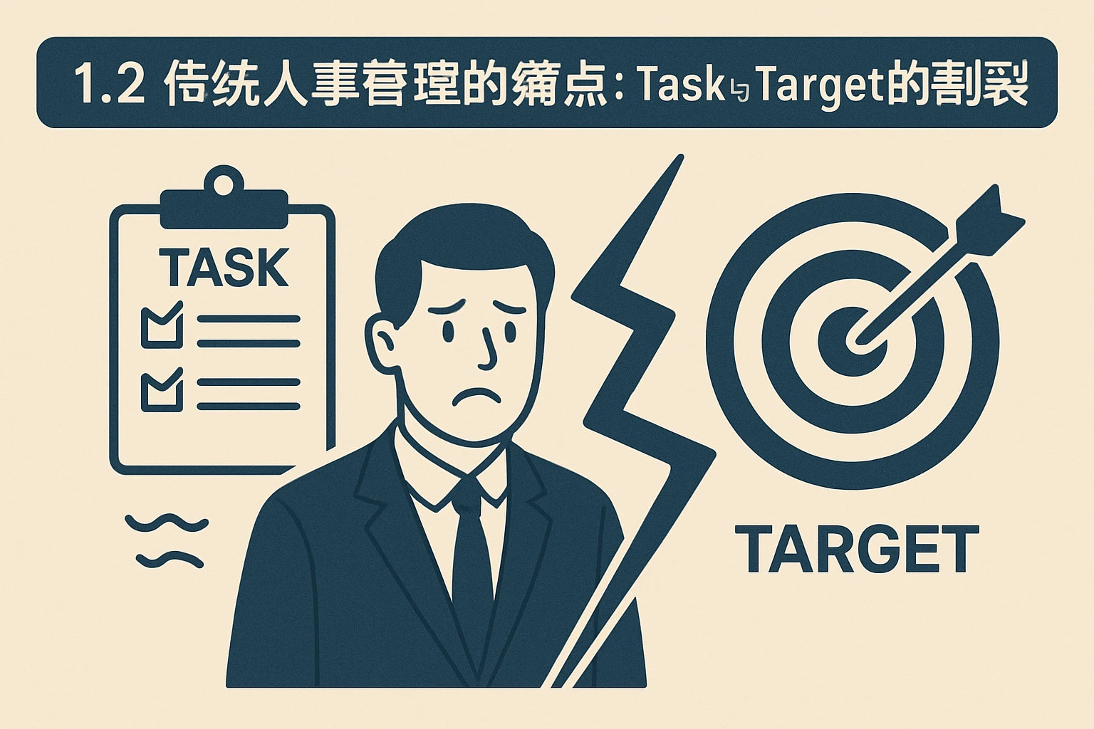 1.2 传统人事管理的痛点：Task与Target的割裂