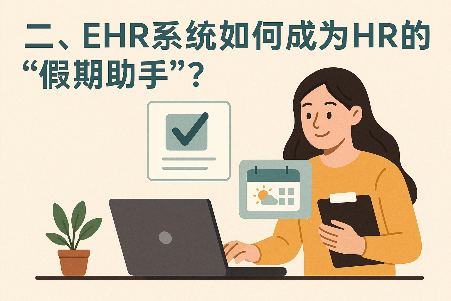 二、ehr系统如何成为HR的“假期助手”？