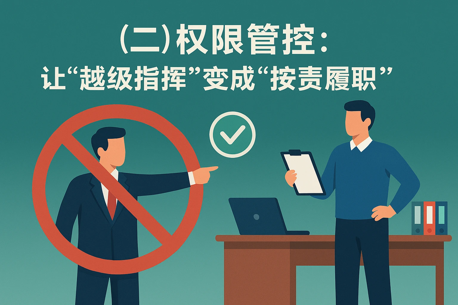 （二）权限管控：让“越级指挥”变成“按责履职”