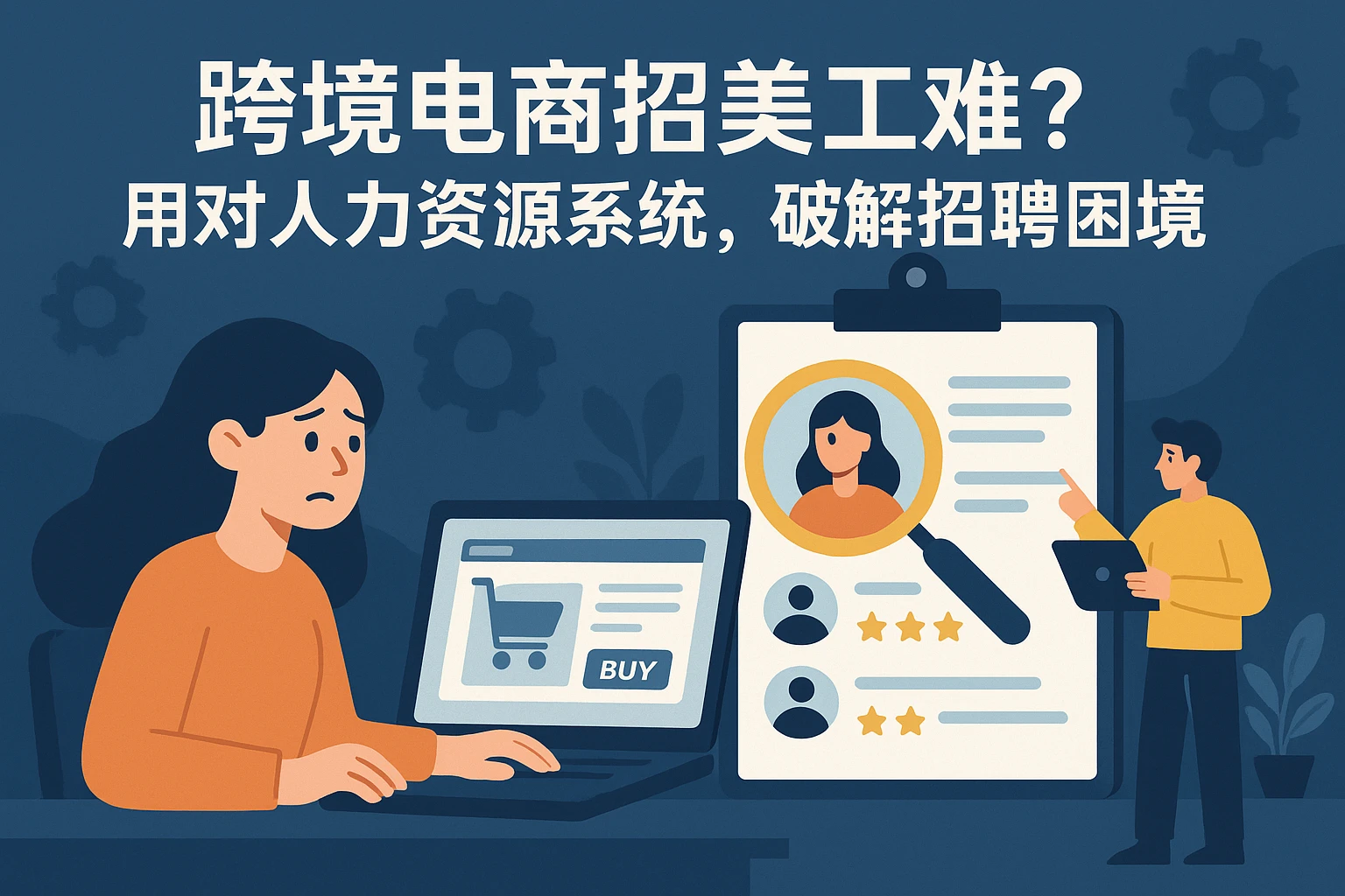 跨境电商招美工难？用对人力资源系统，破解招聘困境