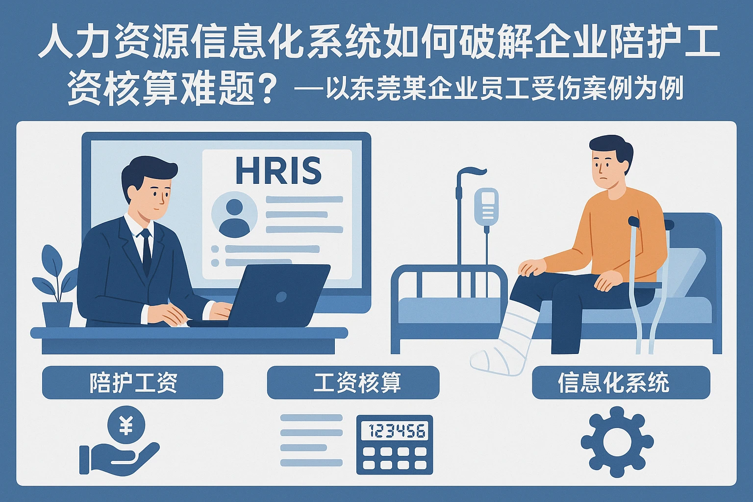 人力资源信息化系统如何破解企业陪护工资核算难题？——以东莞某企业员工受伤案例为例
