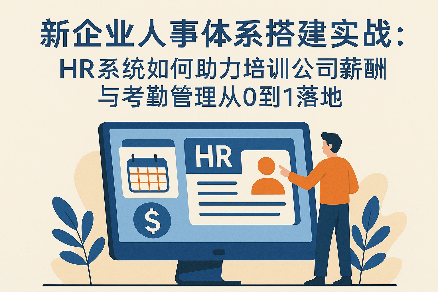 新企业人事体系搭建实战：HR系统如何助力培训公司薪酬与考勤管理从0到1落地