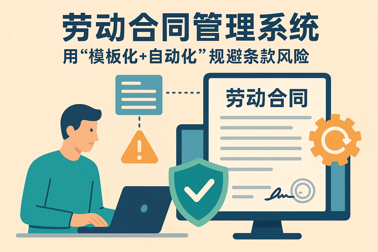2. 劳动合同管理系统：用“模板化+自动化”规避条款风险