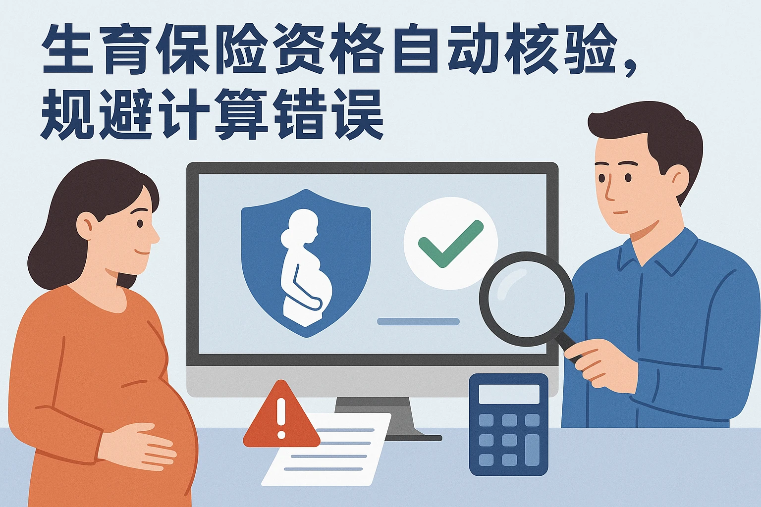 2. 生育保险资格自动核验，规避计算错误
