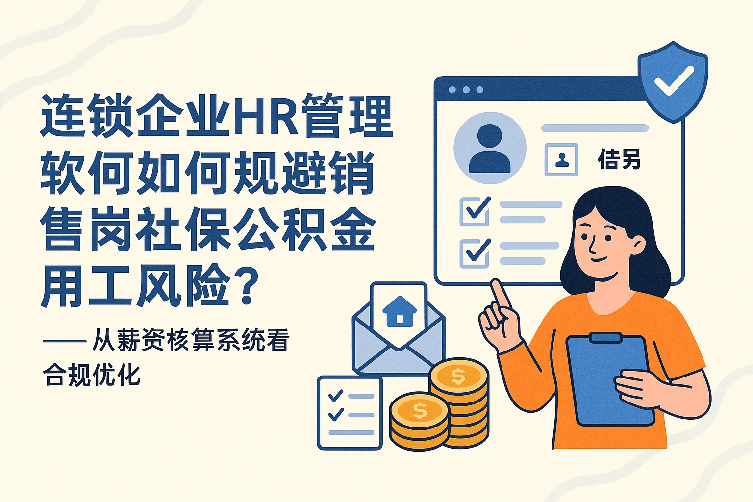 连锁企业HR管理软件如何规避销售岗社保公积金用工风险？——从薪资核算系统看合规优化