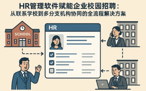 HR管理软件赋能企业校园招聘:从联系学校到多分支机构协同的全流程解决方案