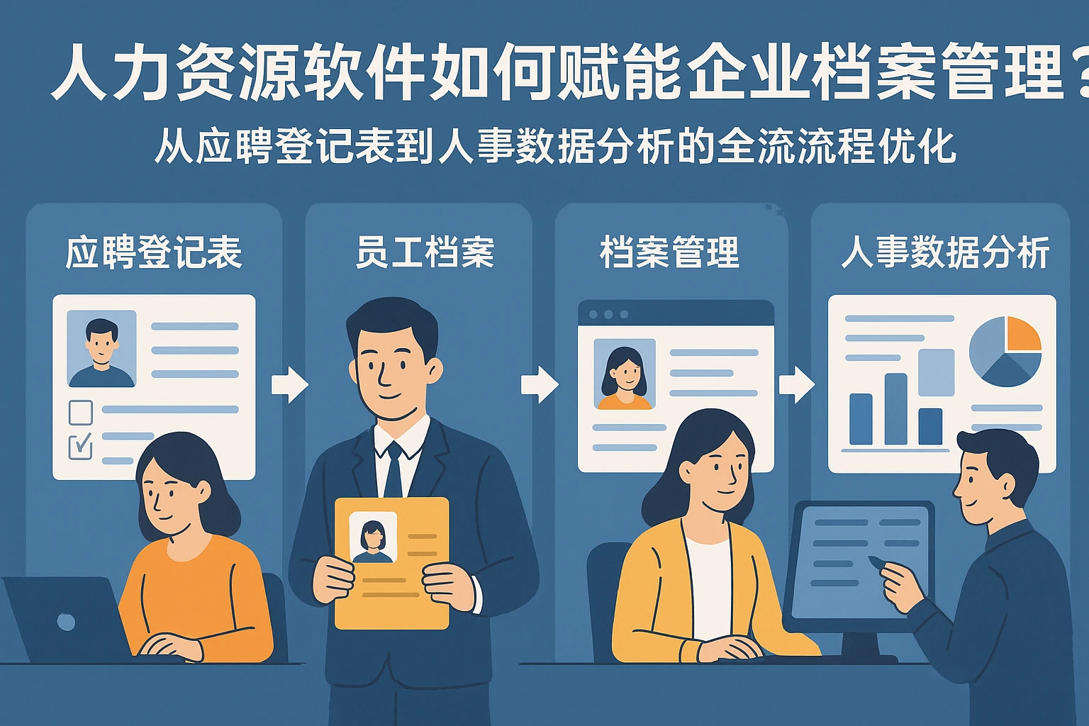 人力资源软件如何赋能企业档案管理？从应聘登记表到人事数据分析的全流程优化