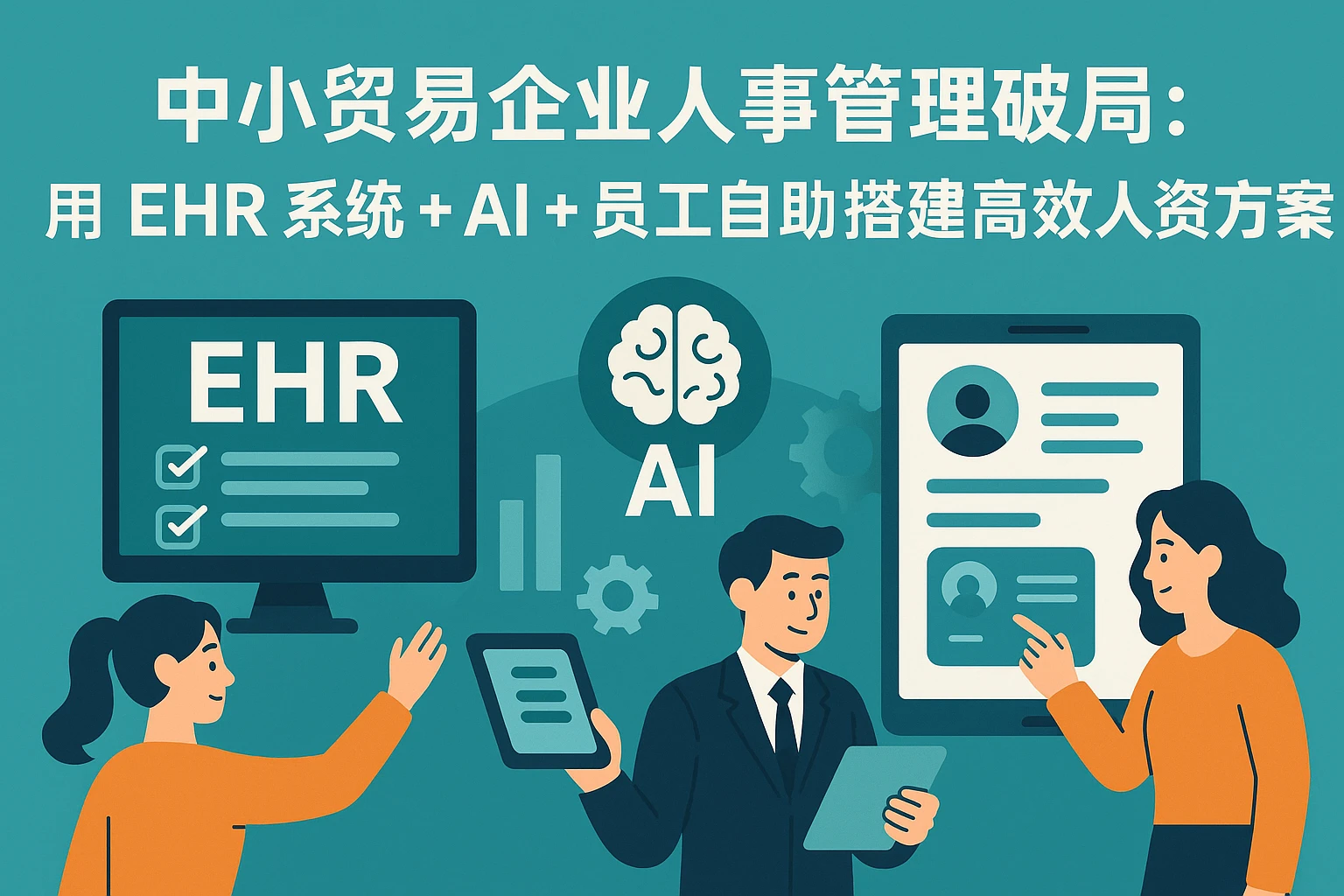 中小贸易企业人事管理破局：用EHR系统+AI+员工自助搭建高效人资方案