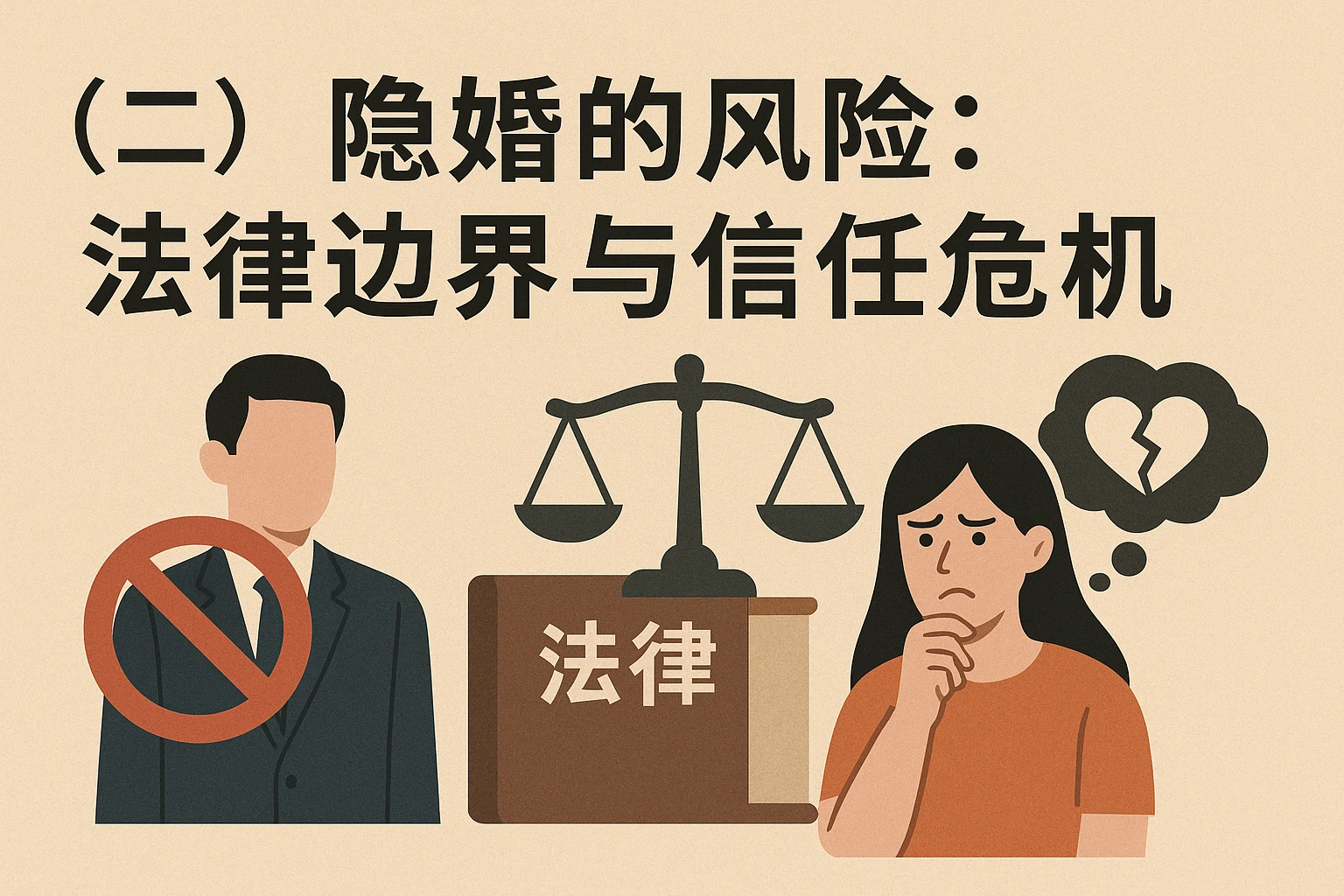 （二）隐婚的风险：法律边界与信任危机