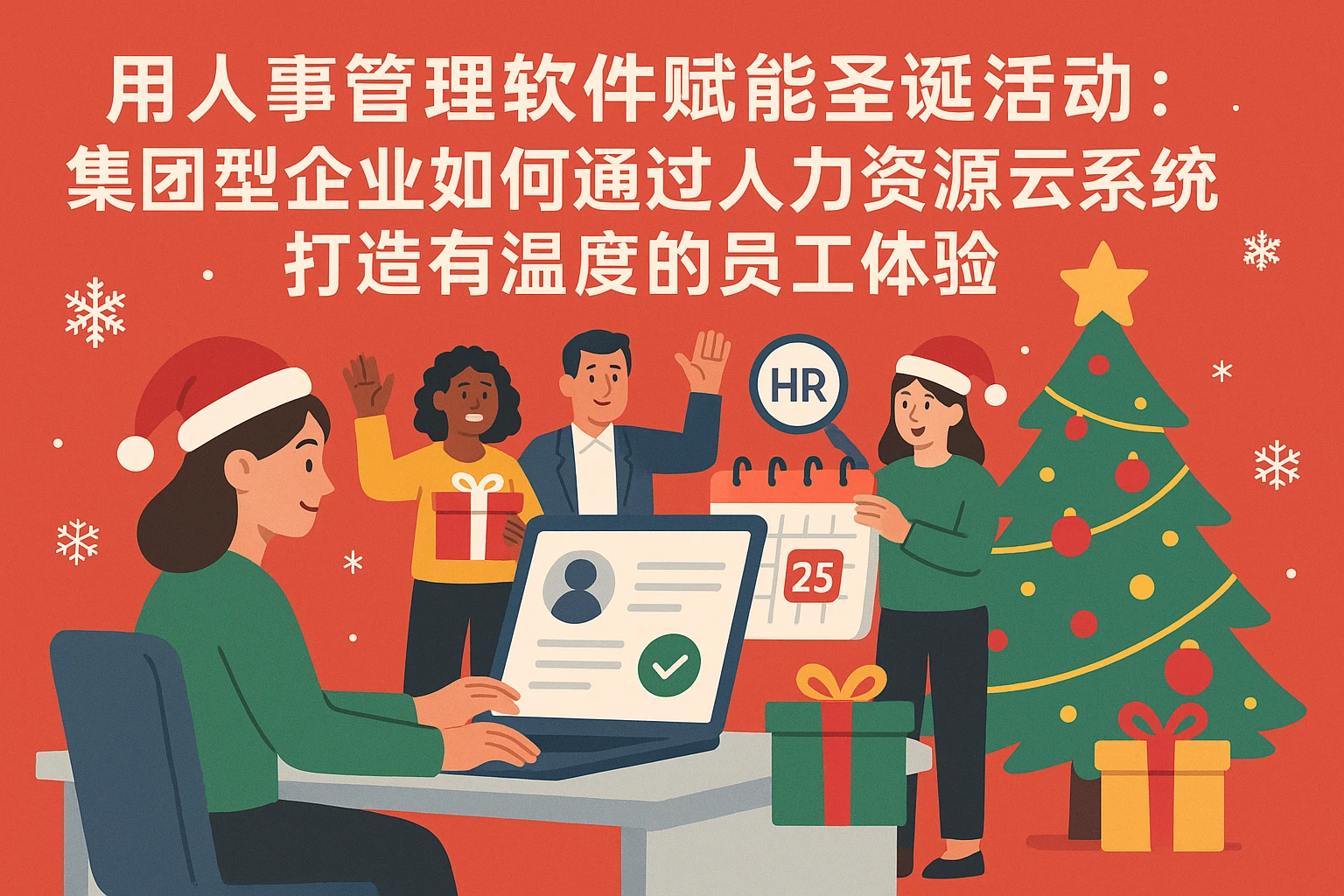 用人事管理软件赋能圣诞活动：集团型企业如何通过人力资源云系统打造有温度的员工体验