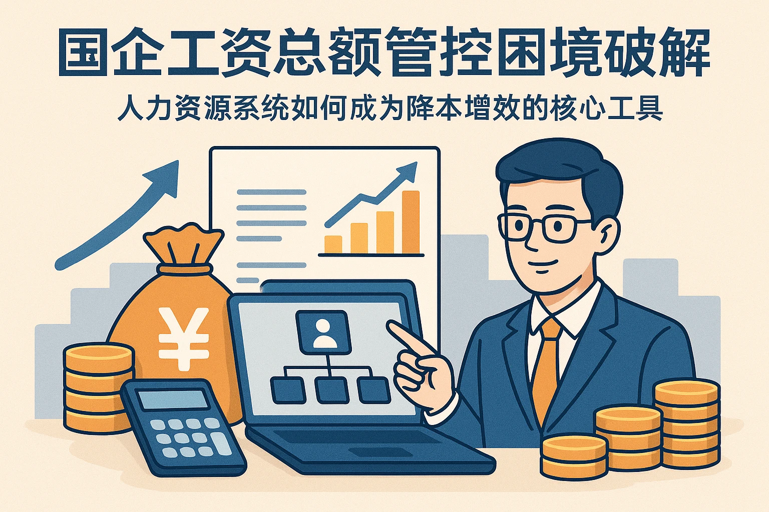 国企工资总额管控困境破解：人力资源系统如何成为降本增效的核心工具