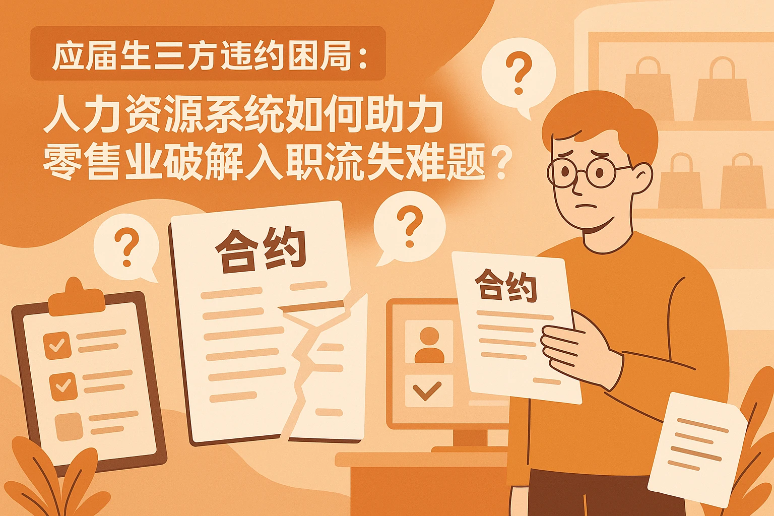 应届生三方违约困局：人力资源系统如何助力零售业破解入职流失难题？