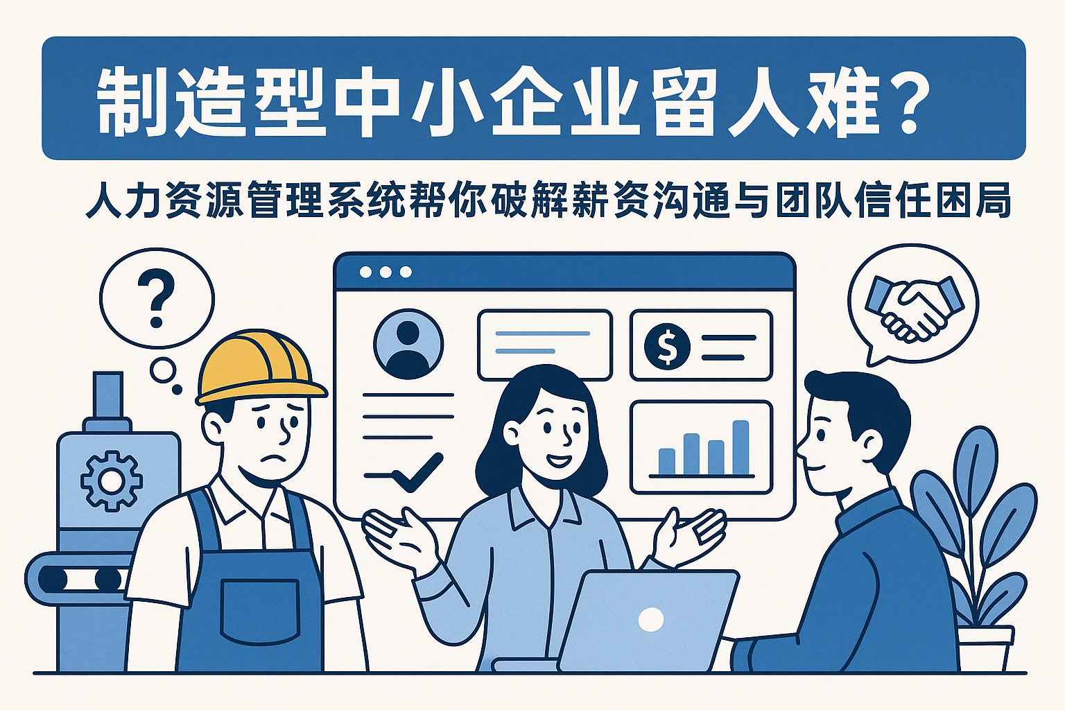 制造型中小企业留人难？人力资源管理系统帮你破解薪资沟通与团队信任困局