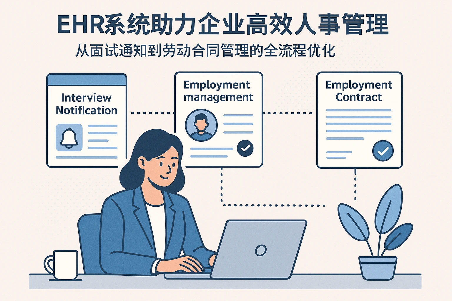 EHR系统助力企业高效人事管理：从面试通知到劳动合同管理的全流程优化