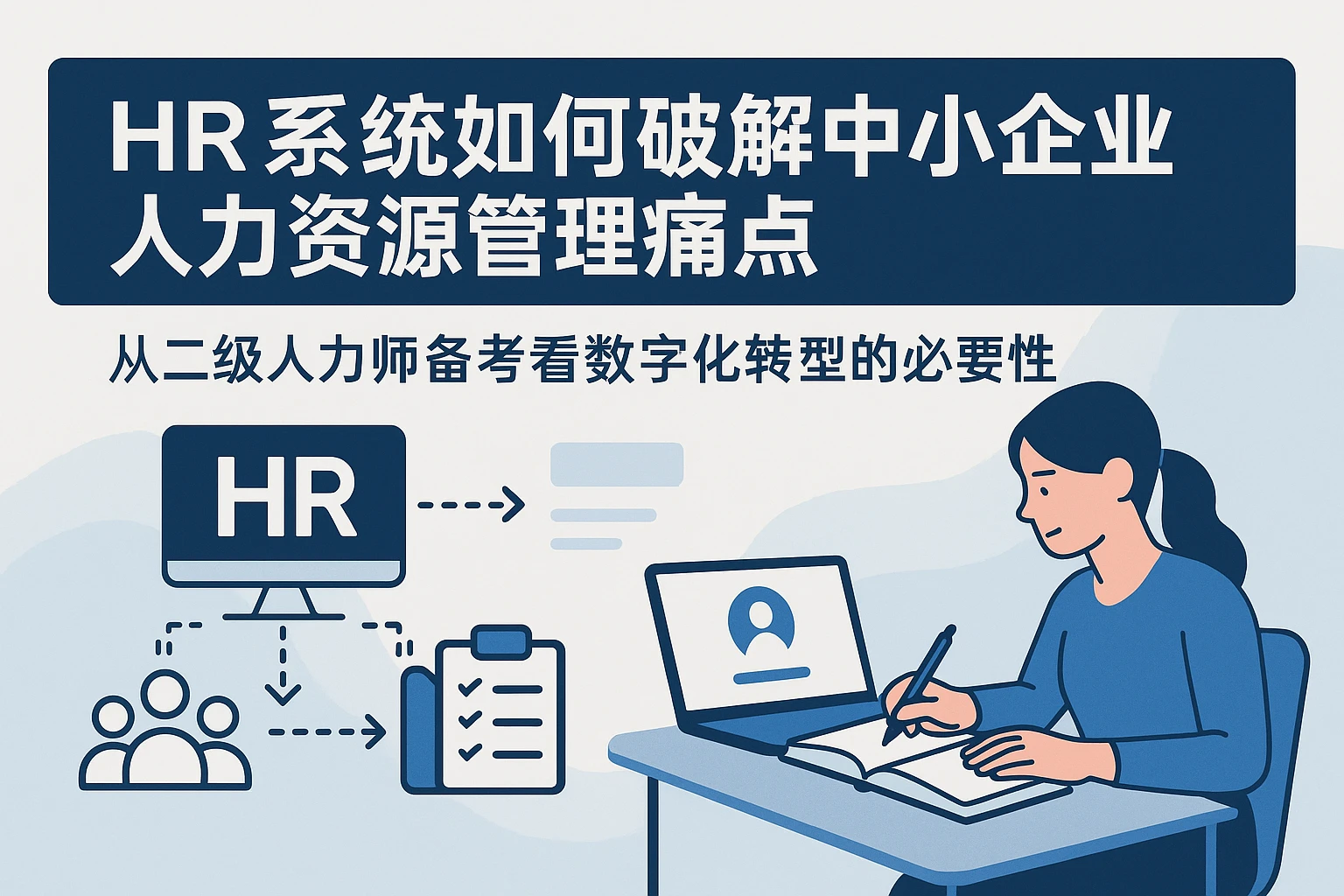 HR系统如何破解中小企业人力资源管理痛点——从二级人力师备考看数字化转型的必要性