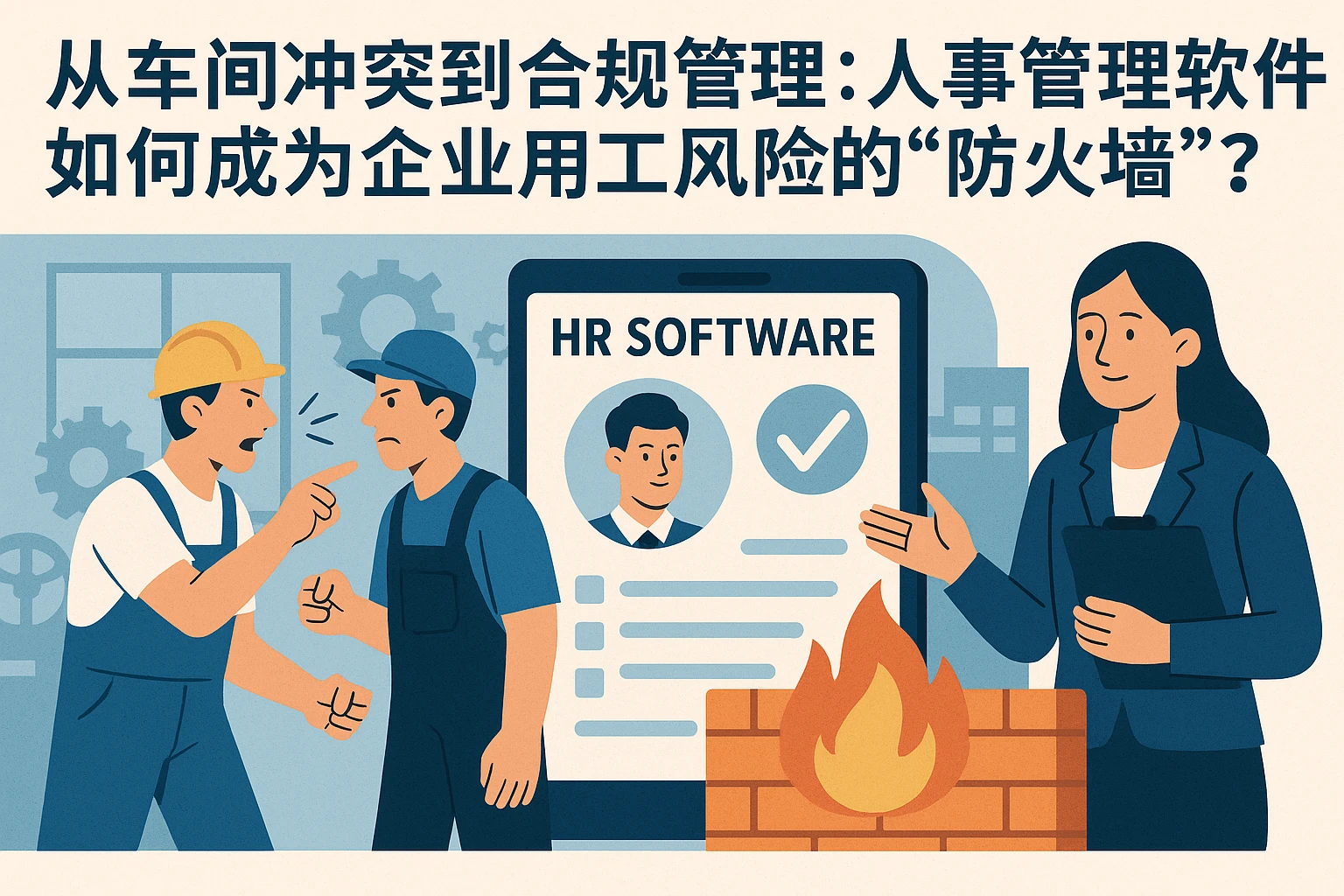从车间冲突到合规管理：人事管理软件如何成为企业用工风险的“防火墙”？