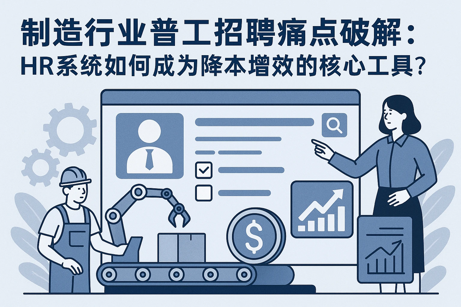 制造行业普工招聘痛点破解：HR系统如何成为降本增效的核心工具？