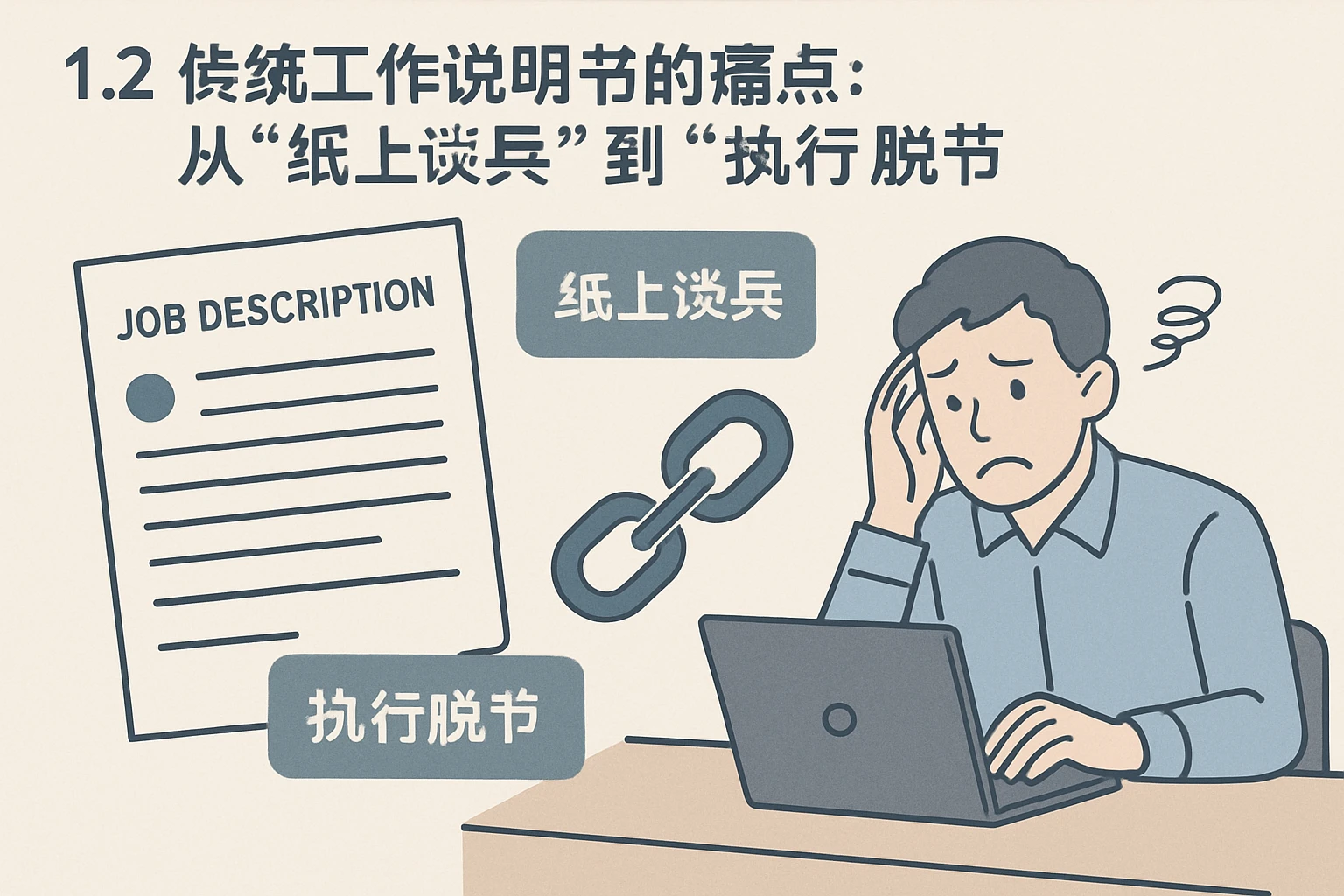 1.2 传统工作说明书的痛点：从“纸上谈兵”到“执行脱节”