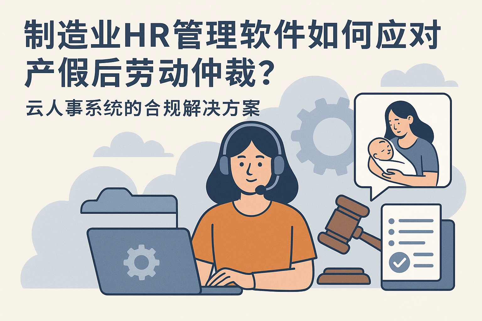 制造业HR管理软件如何应对产假后劳动仲裁？云人事系统的合规解决方案