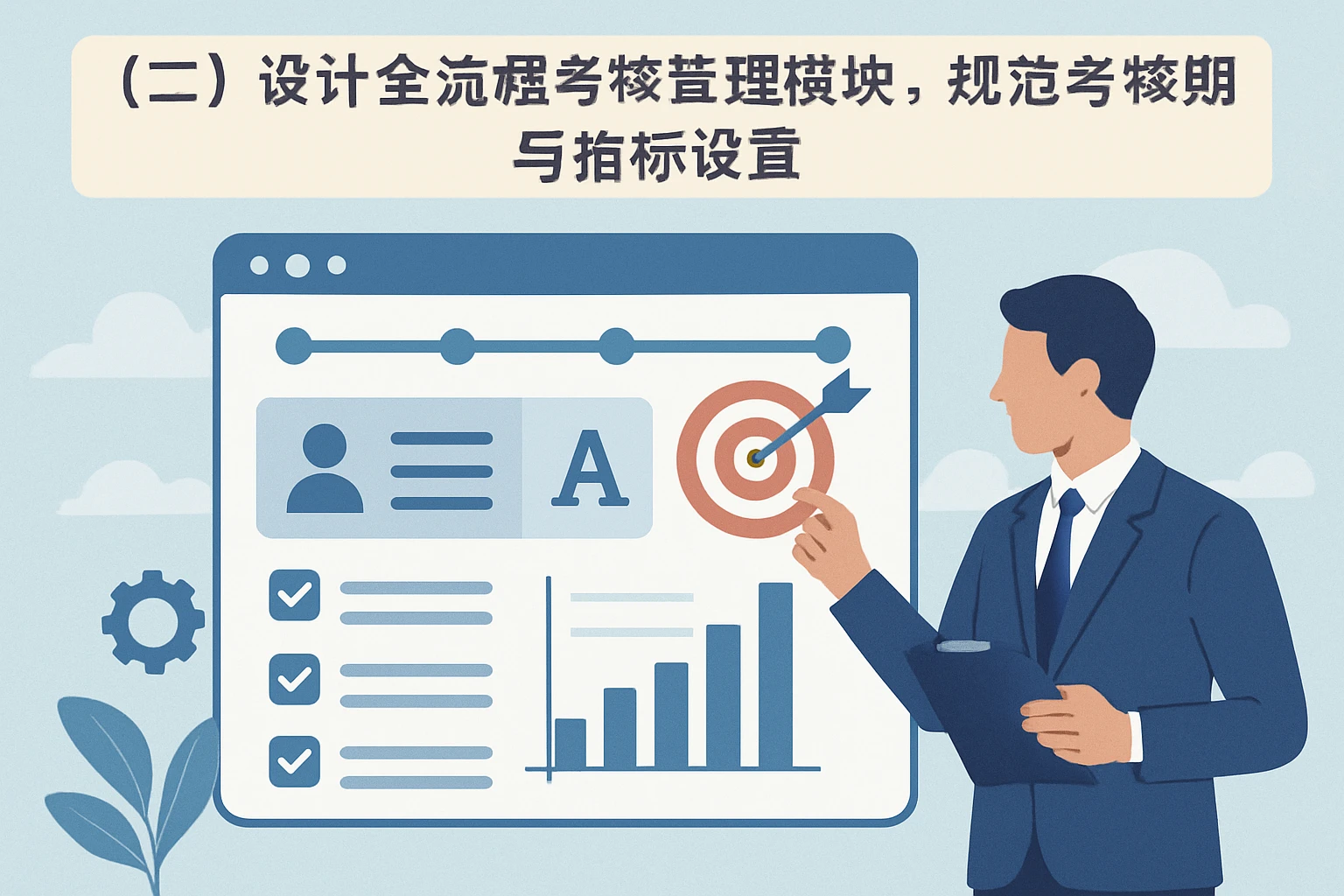 (二)设计全流程考核管理模块,规范考核期与指标设置