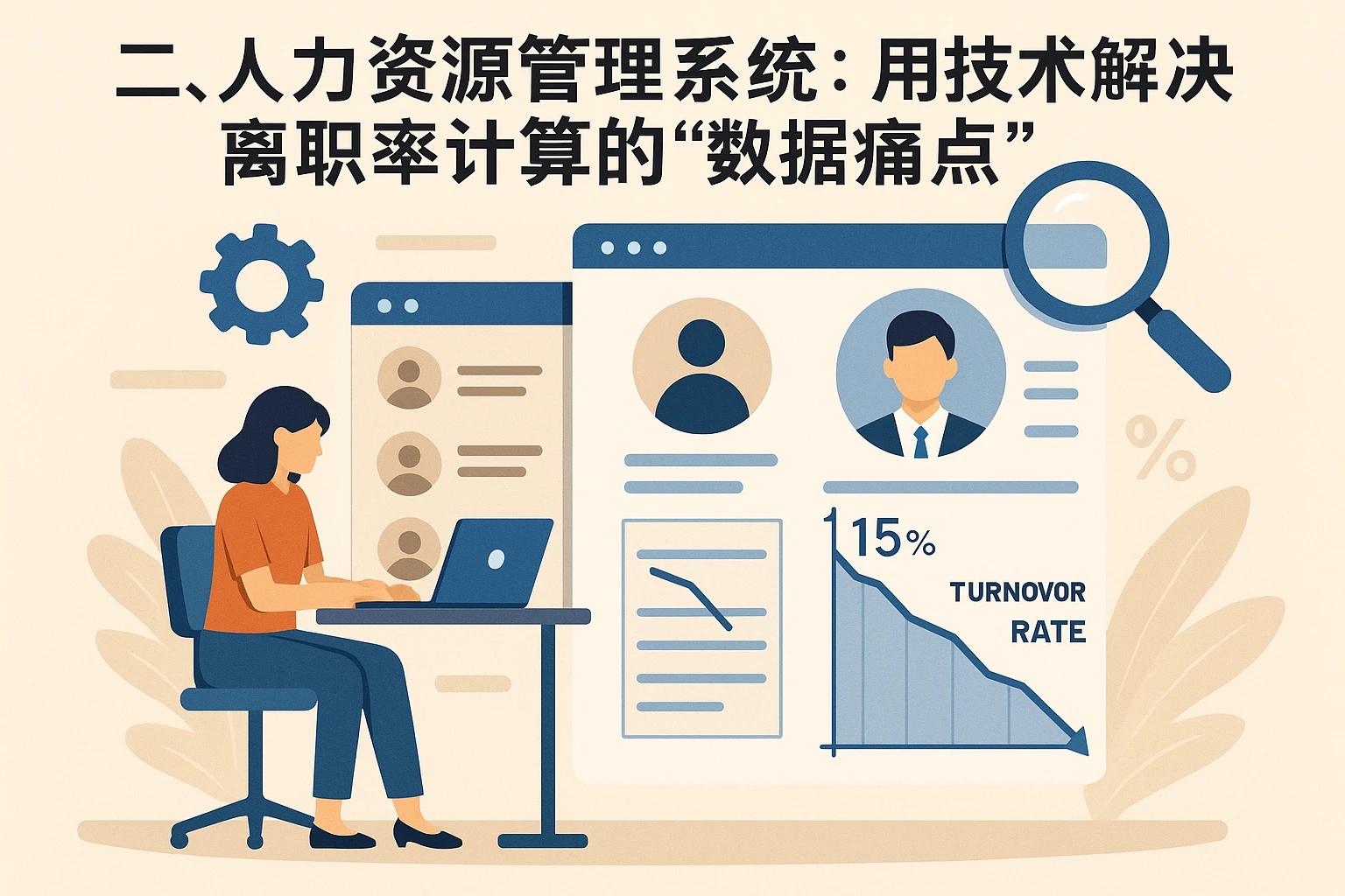 二、人力资源管理系统:用技术解决离职率计算的“数据痛点”