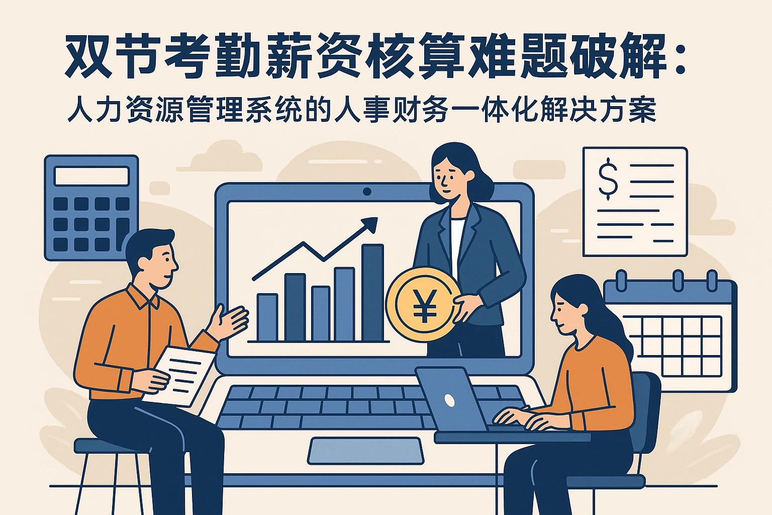 双节考勤薪资核算难题破解：人力资源管理系统的人事财务一体化解决方案