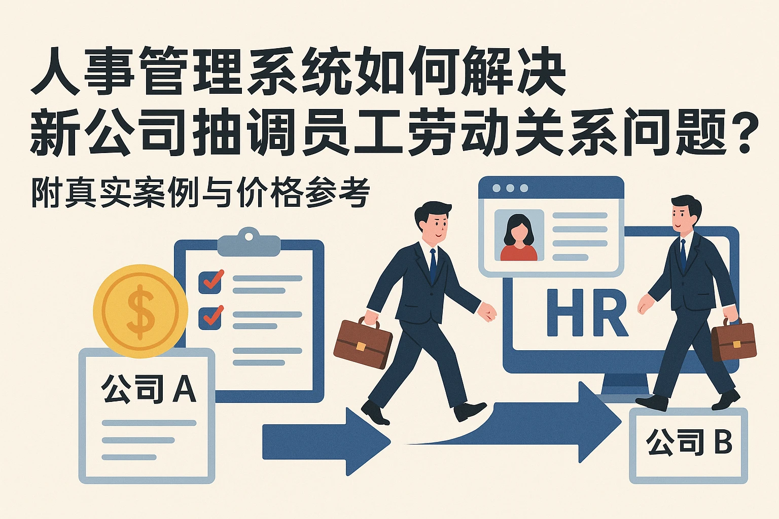 人事管理系统如何解决新公司抽调员工劳动关系问题？附真实案例与价格参考