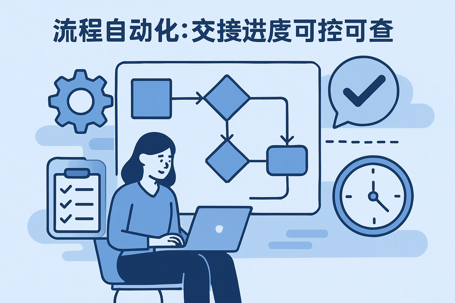 2. 流程自动化：交接进度可控可查